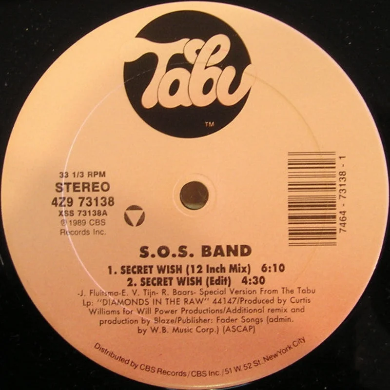 The S.O.S. Band-Secret Wish (Special 12" Re-Mixes) 12" Single