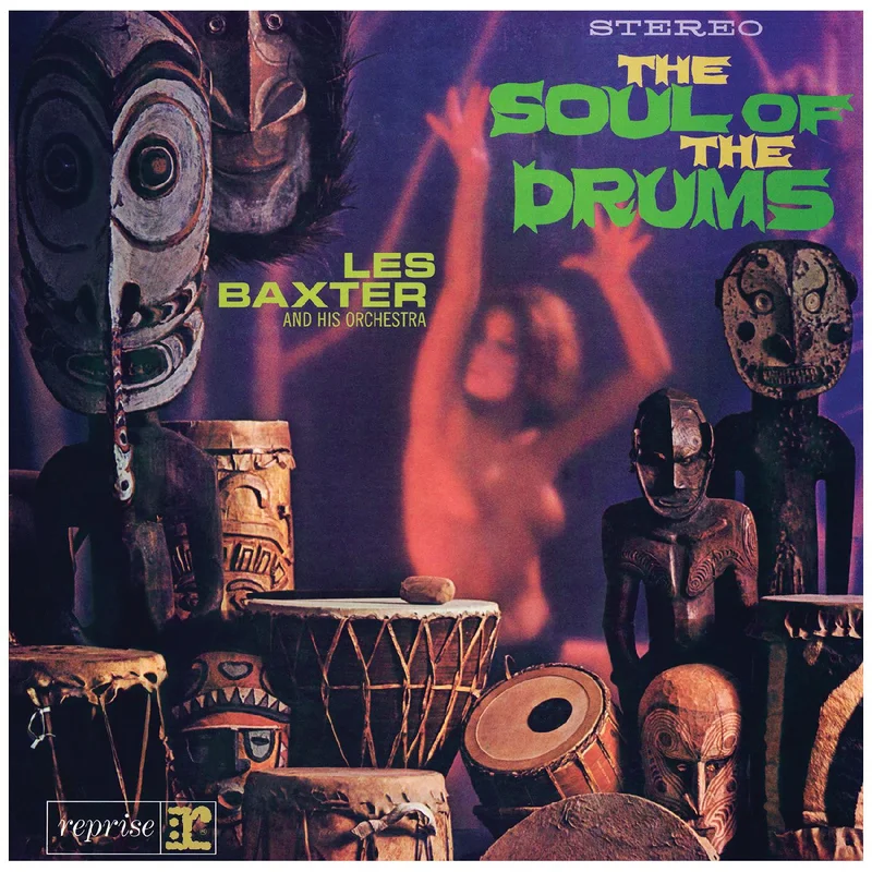 The Soul of the Drum LP by Les Baxter Bright Green Vinyl