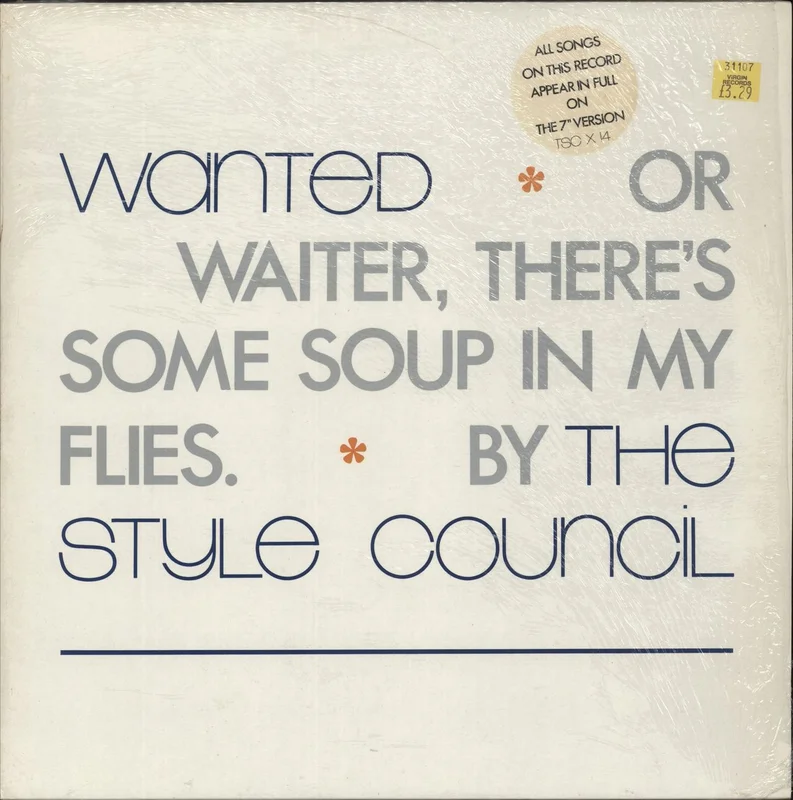 The Style Council Wanted - Shrink UK 12" vinyl