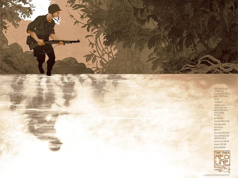 The Thin Red Line (Variant) Poster