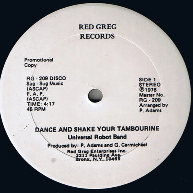 The Universal Robot Band-Dance And Shake Your Tambourine 12" Single