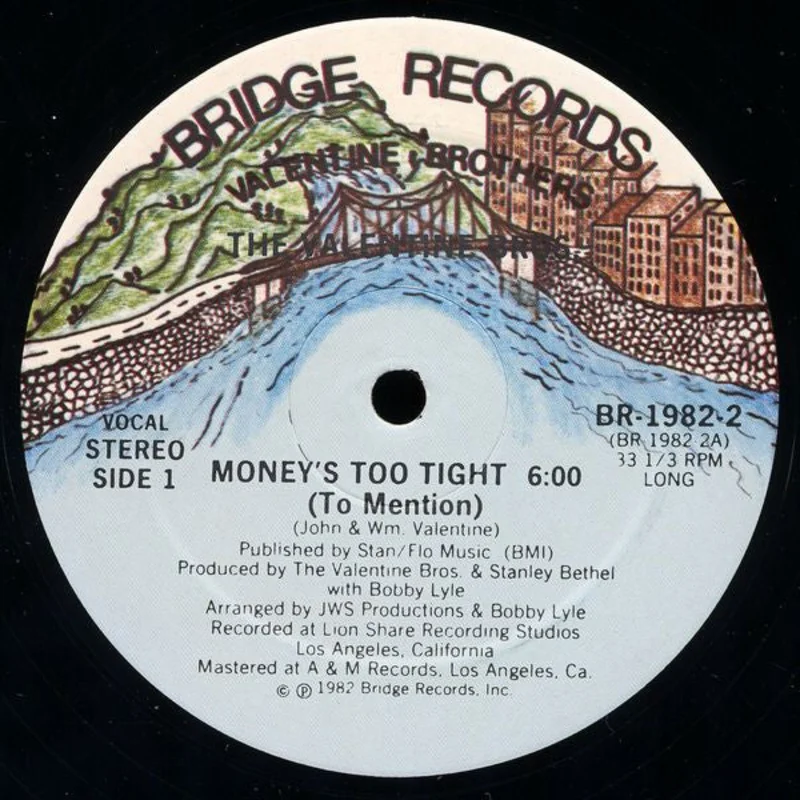 The Valentine Brothers-Money's Too Tight (To Mention) 12" Single