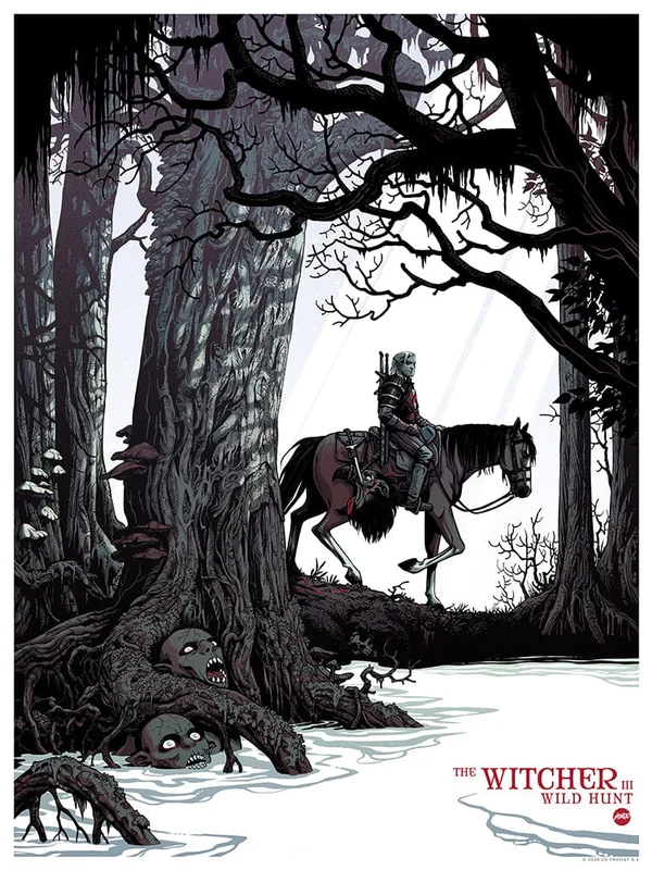 The Witcher 3 Screenprinted Poster