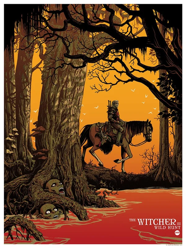 The Witcher 3 Variant Screenprinted Poster