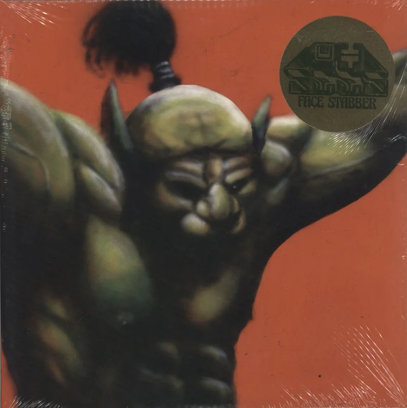 Thee Oh Sees Face Stabber - Olive Green with Translucent Red Splatter & Red Translucent with Olive Green Splatter UK 2-LP vinyl set