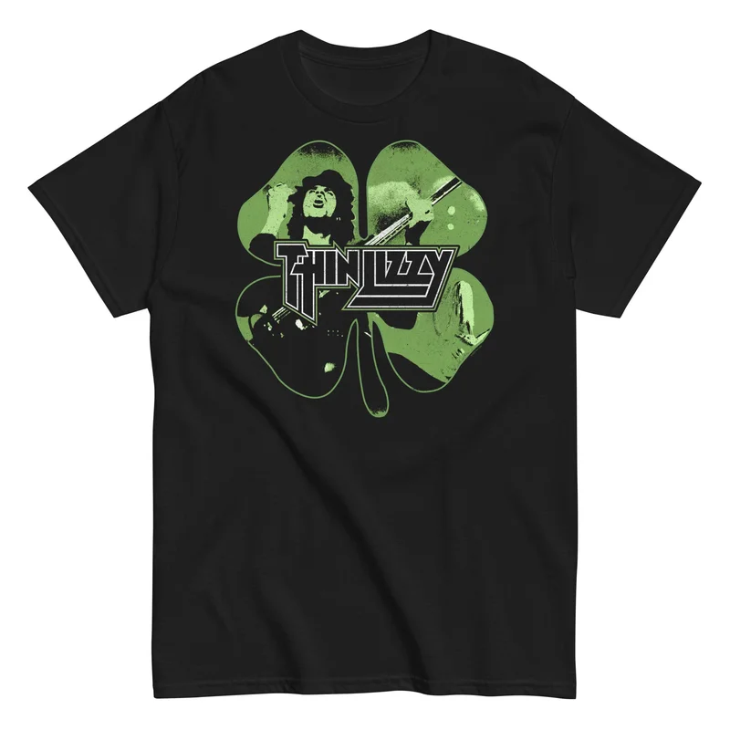 Thin Lizzy - 4 Leaf Icons T-Shirt Black