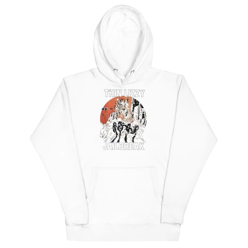 Thin Lizzy - Arctic Jail Hoodie White