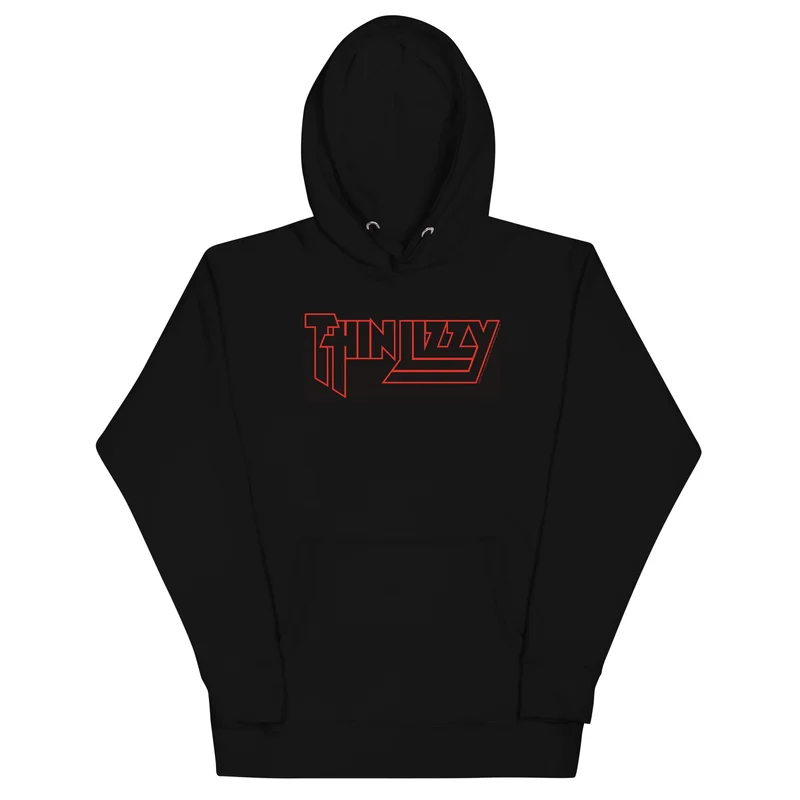 Thin Lizzy - Classic Logo Hoodie Black