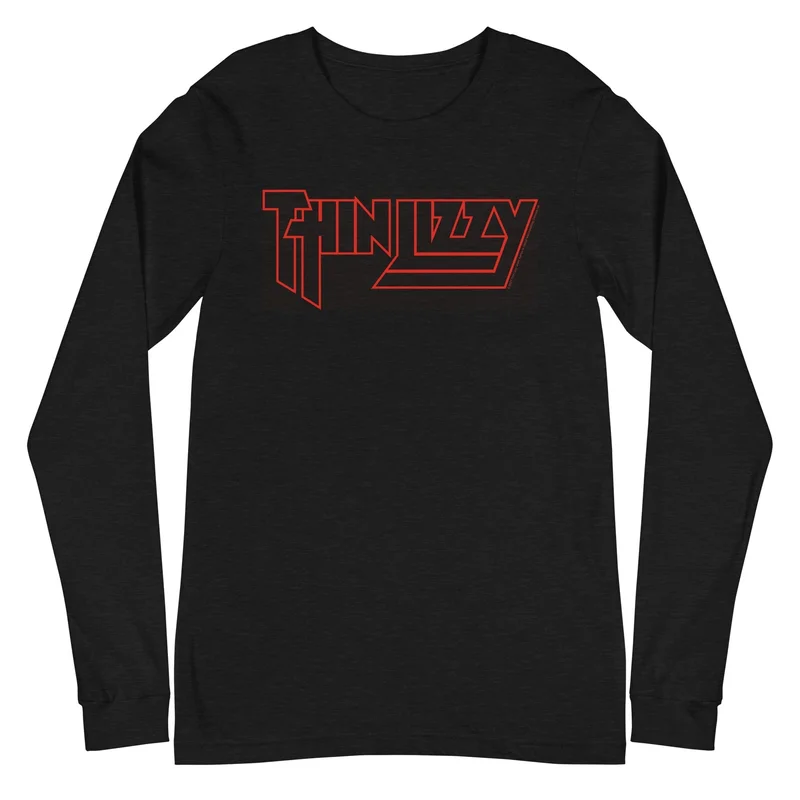 Thin Lizzy - Classic Logo Long Sleeve T-Shirt Black