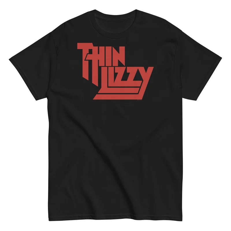 Thin Lizzy - Classic Red Logo T-Shirt Black
