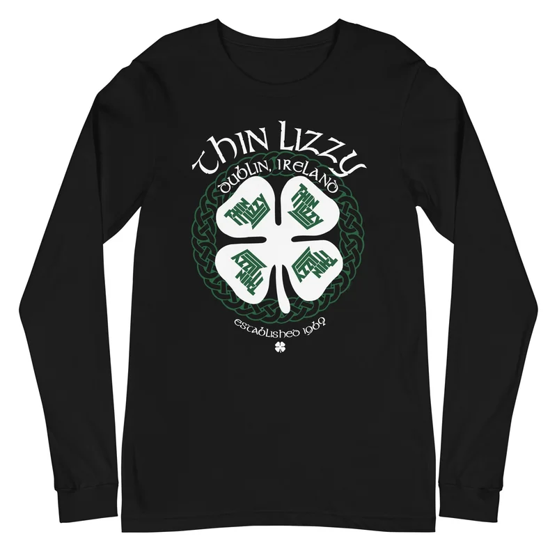 Thin Lizzy - Dublin Long Sleeve T-Shirt Black