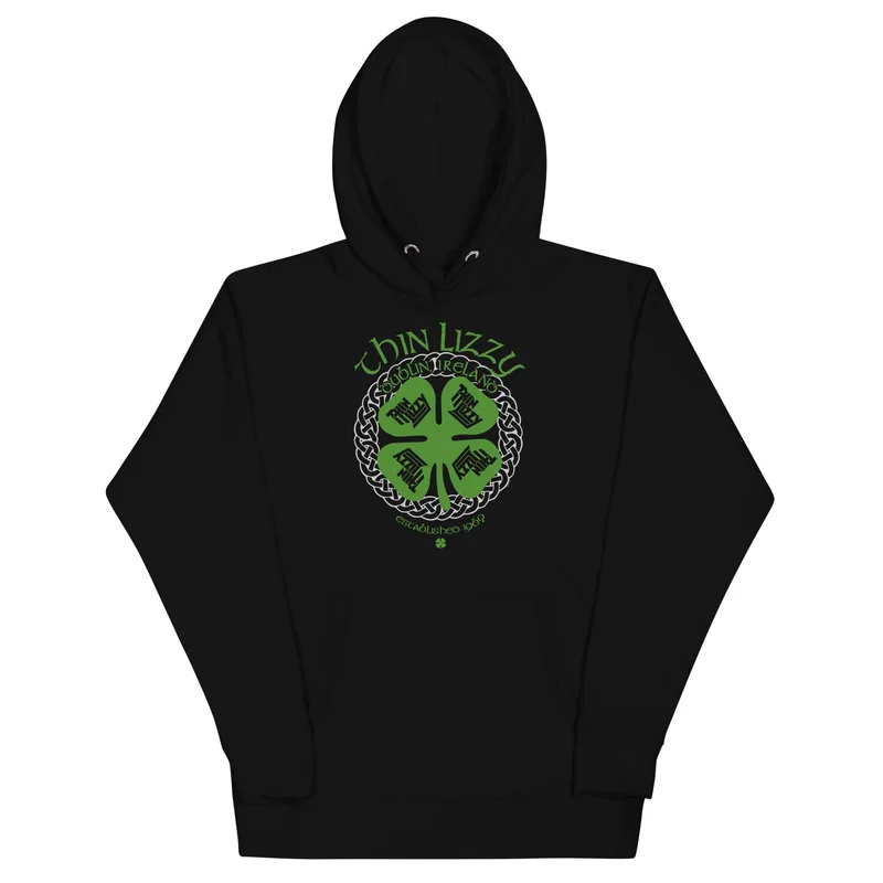 Thin Lizzy - Shamrock Hoodie Black