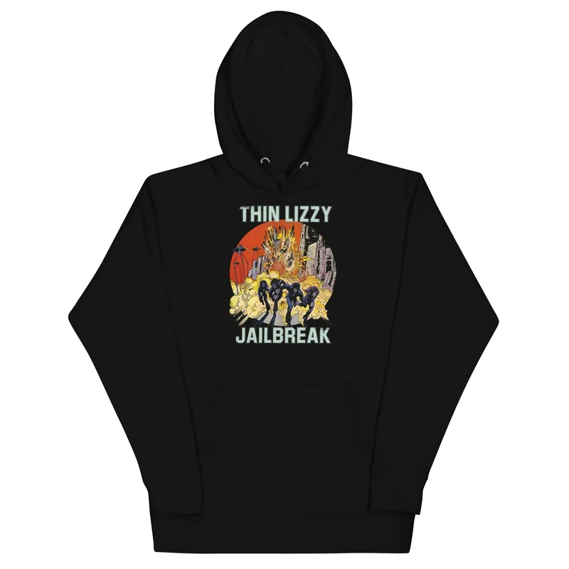 Thin Lizzy - Vintage Jailbreak Hoodie Black