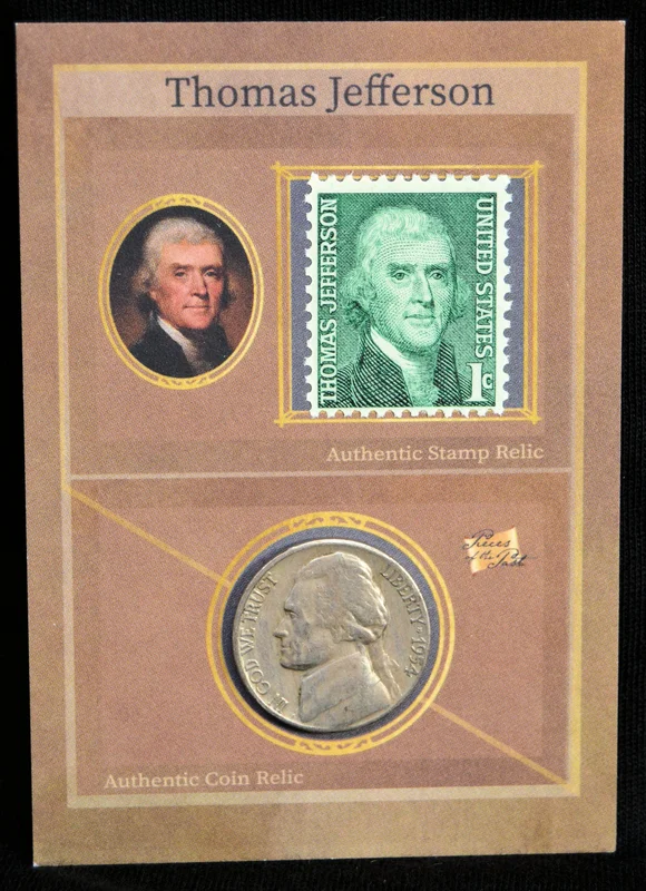 Thomas Jefferson - Dual Relic Card