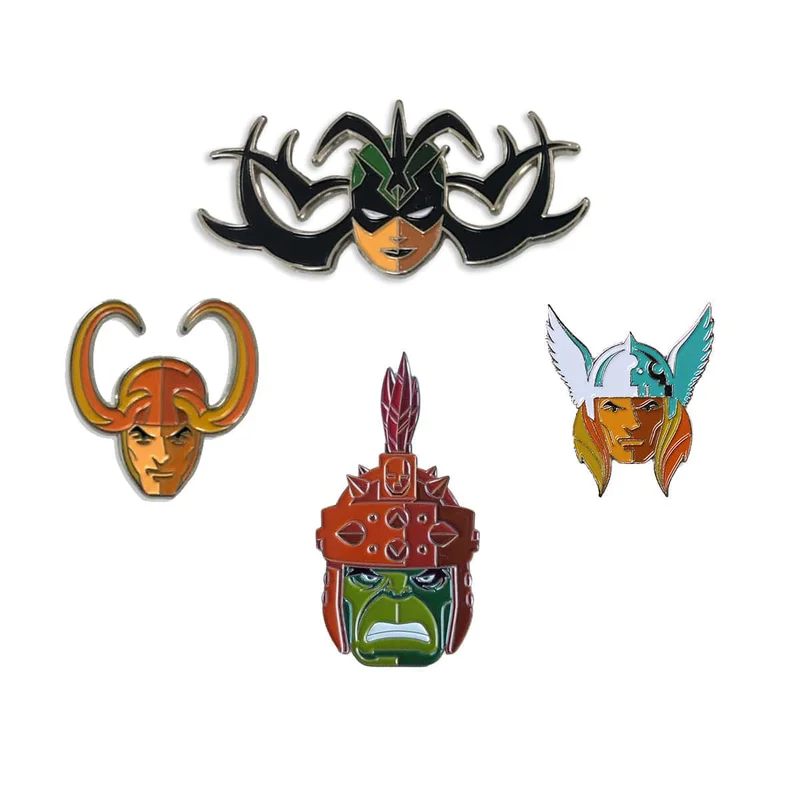 Thor Ragnarok Enamel Pin Set