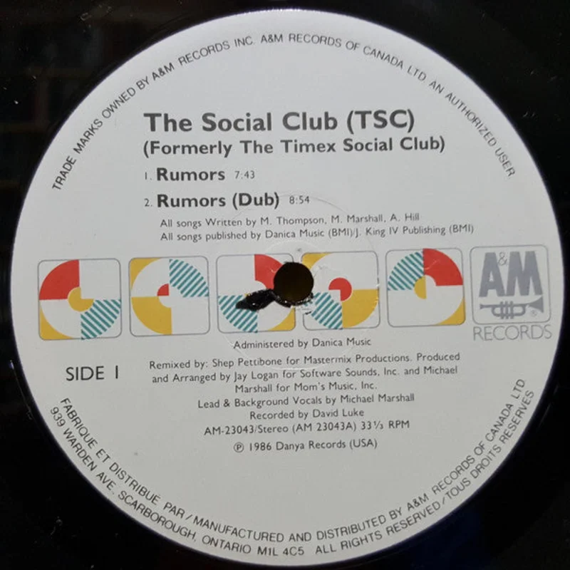 Timex Social Club-Rumors 12" Single