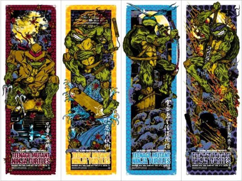 TMNT  4 Poster Set