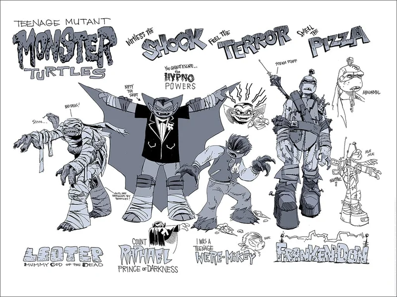 TMNT  Teenage Mutant Monster Turtles Poster