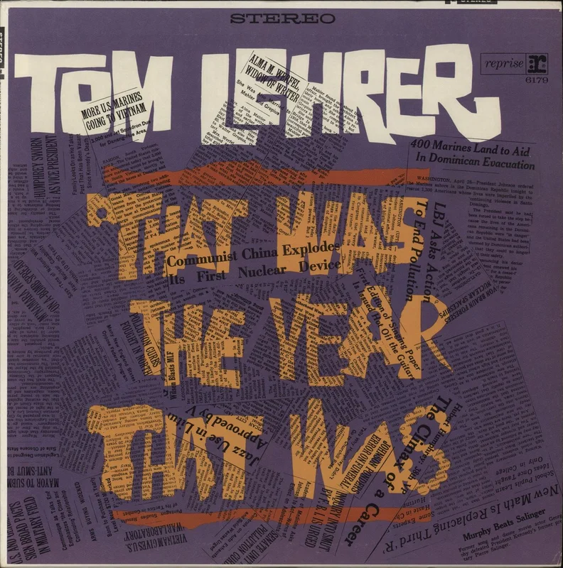 Tom Lehrer That Was The Year That Was US Vinyl LP