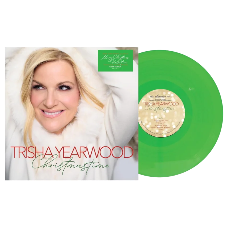 Trisha Yearwood - Christmastime LP - Green