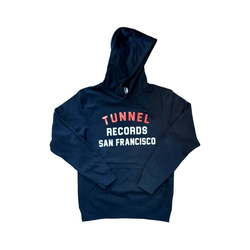 Tunnel Records Classic Hooded Sweatshirt Black