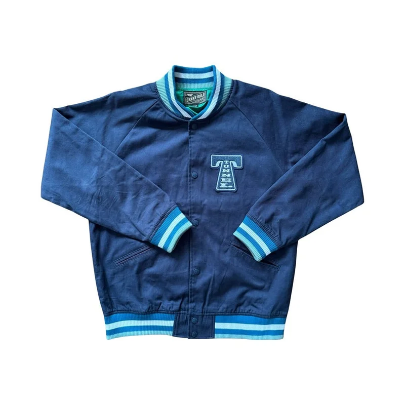 Tunnel Records Varsity Jacket Blue
