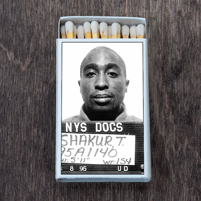 Tupac - Mugshot Matchbook