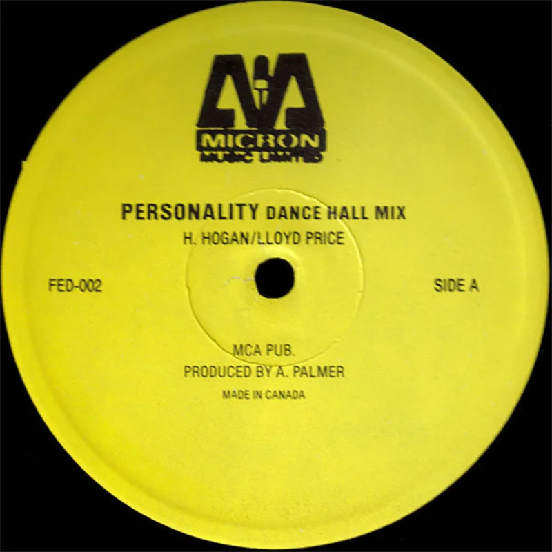 Unknown Artist-Personality 12" Single