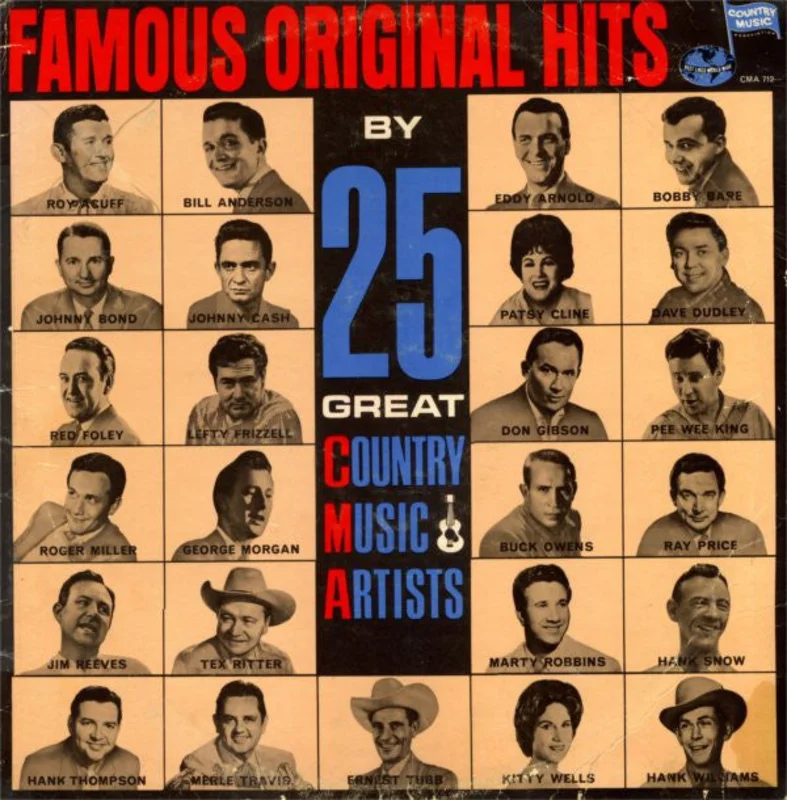 Various-Famous Original Hits By 25 Great Country Music Artists LP