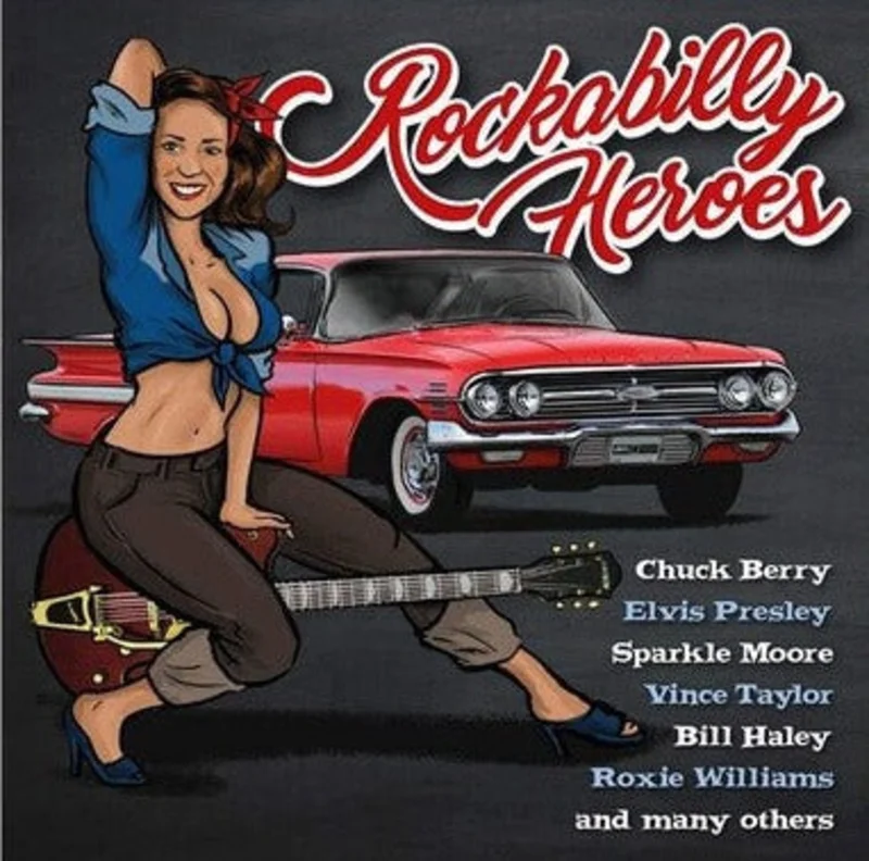 Various - Rockabilly Heroes Lp (Ltd RSD 2024 Blue/White/Black)