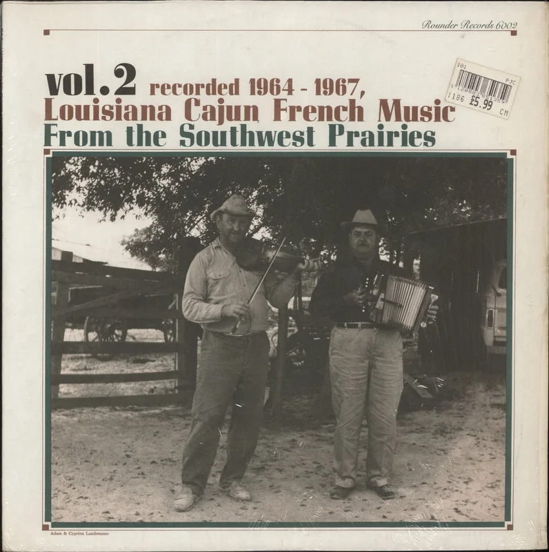 Various-World Music Louisiana Cajun French Music From The Southwest Prairies Vol. 2 US Vinyl LP
