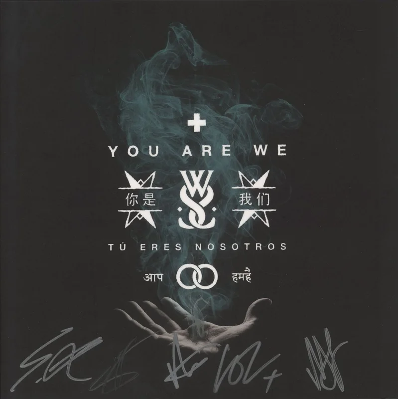 While She Sleeps You Are We - Aquamarine w/ Black Marble Vinyl - Autographed UK 2-LP vinyl set
