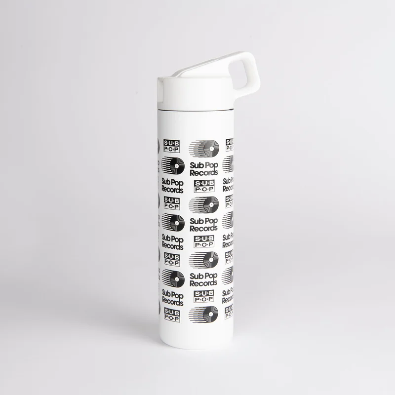 Wide Mouth Water Bottle Retro Logo