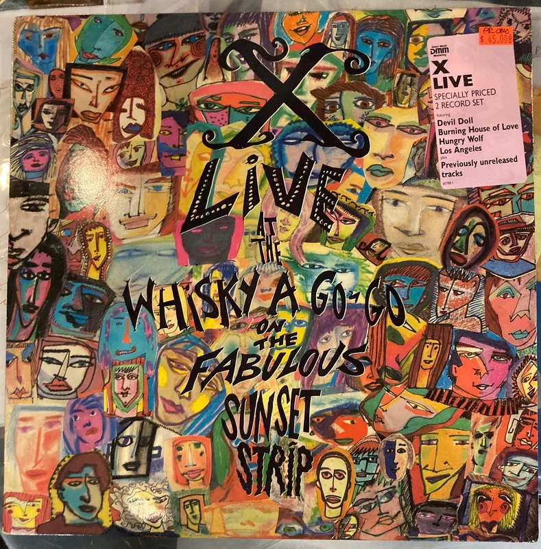 X Live At The Whisky A Go-Go On The Fabulous Sunset Strip 2LP Vinyl PROMO VG+