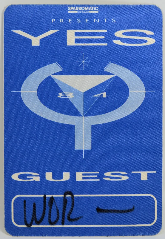 Yes - 1984 Backstage Pass